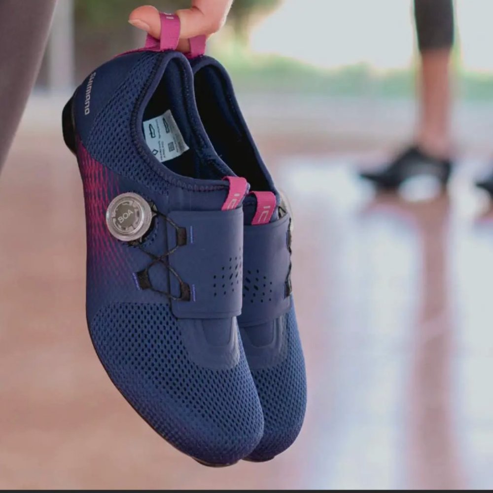 Shimano Women's IC5W IC500 Purple Pink Cycling Shoes Size 40 US 7.5 EUC